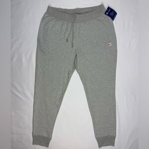Champion Reverse Weave Men Jogger Sweatpants XL Heathered Oxford Grey Tapered C4